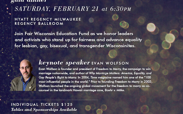 RSVP today for Fair Wisconsin Education Fund’s biggest event of the year!