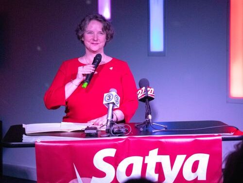 ﻿Satya Rhodes-Conway becomes Madison’s first lesbian mayor, unseats longtime incumbent Paul Soglin in spring election