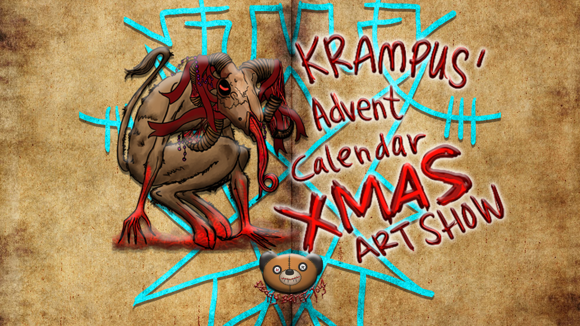 Krampus’ Advent Calendar XMAS Art Show Our Lives