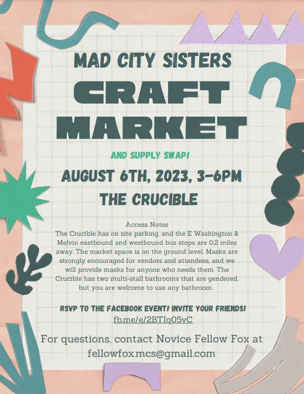 Mad City Sister Craft Market and Supply Swap | Our Lives